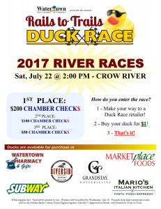 Duck Race Poster 2017 - 6 Locations